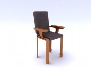 chair leather 3D 모델