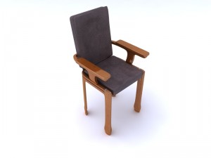 chair leather 3D 모델