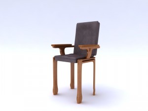 chair leather 3D 모델