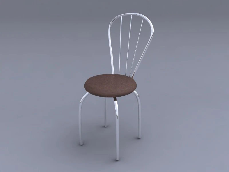 chair metal 3D Model .c4d .max .obj .3ds .fbx .stl .blend