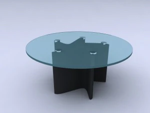 meja kreatif Model 3D