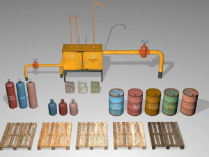 Mudah terbakar Model 3D