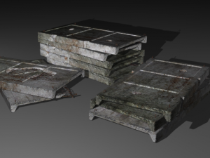concrete slab 3D मॉडल