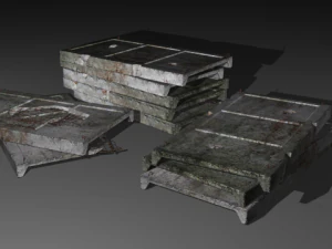 concrete slab 3D Model