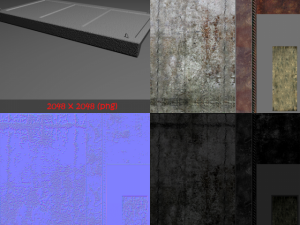 concrete slab 3D मॉडल