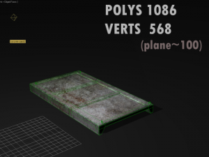 concrete slab 3D मॉडल