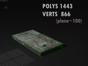 concrete slab 3D Model