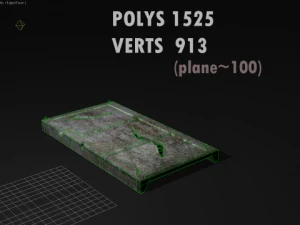 concrete slab 3D Model