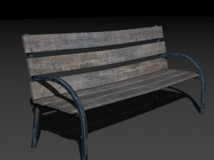 bench Modèle 3D