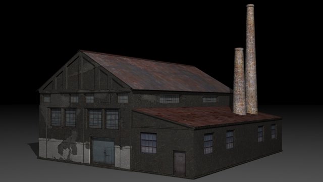 factory 3D-Modell .c4d .max .obj .3ds .fbx .stl .blend 