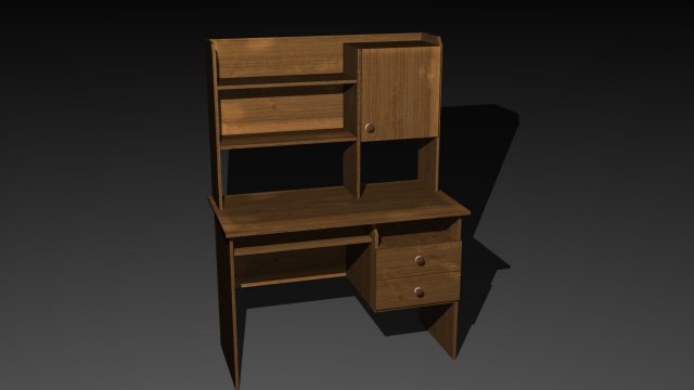 desk 3D Model .c4d .max .obj .3ds .fbx .stl .blend 