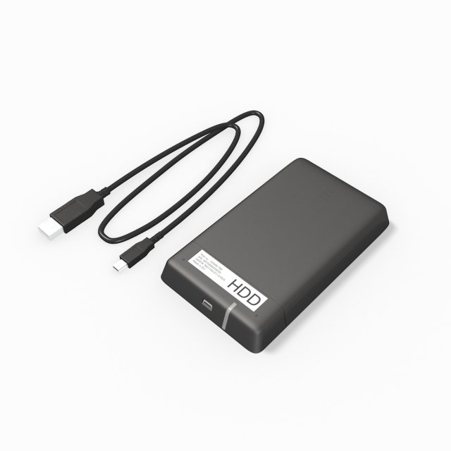 External harddisk Modelo 3D .c4d .max .obj .3ds .fbx .stl .blend 