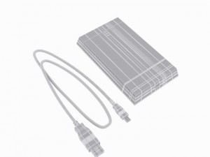 External harddisk Modelo 3D