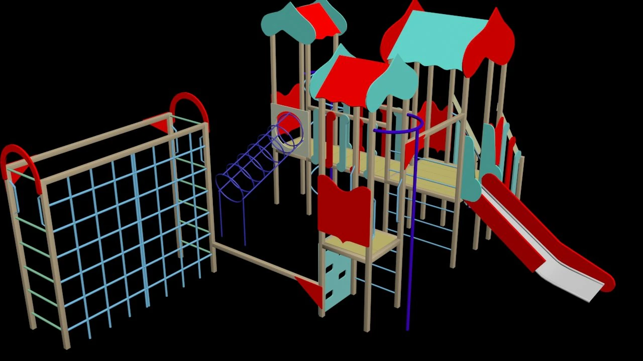 children slide 3D Model .c4d .max .obj .3ds .fbx .stl .blend 
