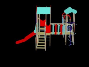 children slide 3D-Modell