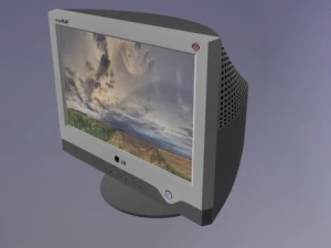 CRT-Monitor 3D Modell