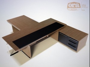 ora acciaio bernini executive desk 3D 모델
