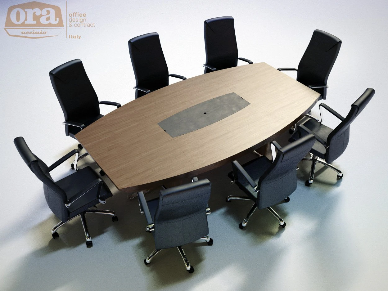 ora acciaio bernini metting table 3D Model .c4d .max .obj .3ds .fbx .stl .blend