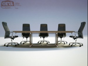 ora acciaio bernini metting table Modello 3D
