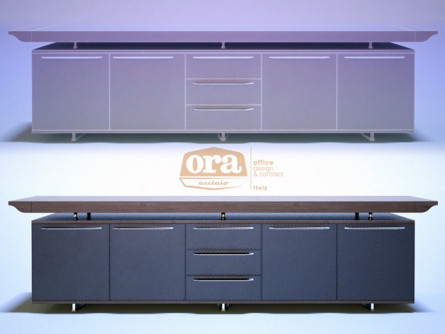 ora acciaio bernini drawer 3D Модель .c4d .max .obj .3ds .fbx .stl .blend 