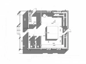 auto 200mm beams are finished with metal siding 3D Model