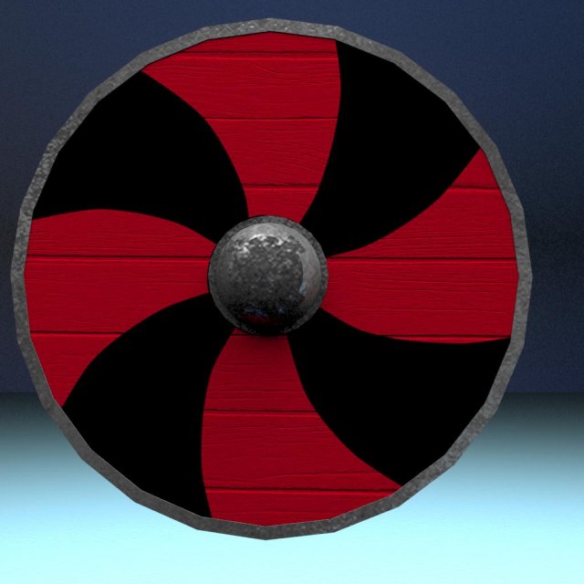 viking shield 3D 模型 .c4d .max .obj .3ds .fbx .stl .blend 