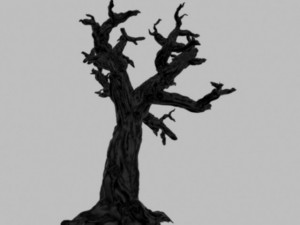 creepy tree driftwood 3 3D Model