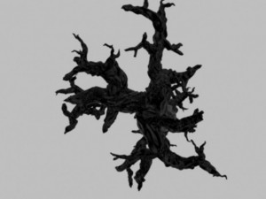 creepy tree driftwood 3 3D Model