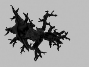 creepy tree driftwood 3 3D Model