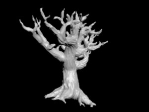 creepy tree driftwood 4 3D Model