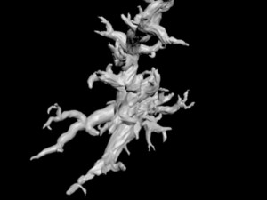 creepy tree driftwood 4 3D Model