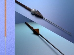 three pilums 3D 모델