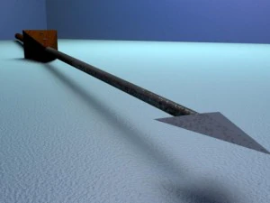 three pilums 3D Model
