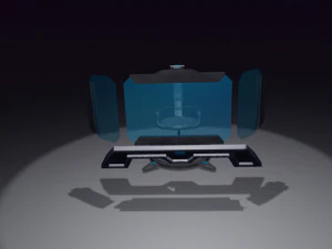 sci fi control panel 3D Model
