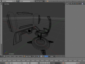 sci fi control panel 3D Model