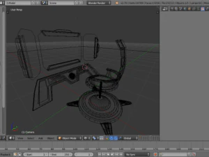 sci fi control panel 3D Model