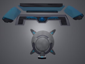 sci fi control panel 3D Model