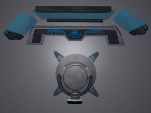 sci fi control panel 3D Model