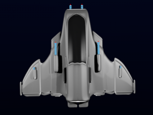 small fighter ship 3D Model