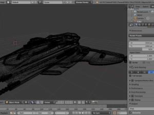 small fighter ship 3D Model