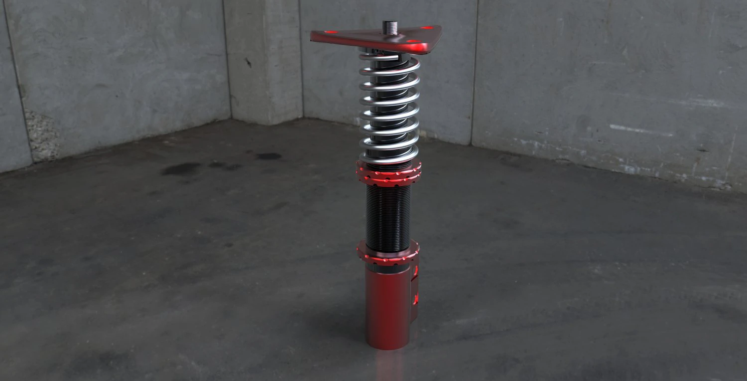coilover 3D Model .c4d .max .obj .3ds .fbx .stl .blend 
