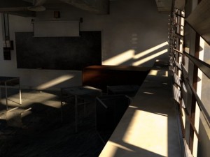 abandoned classroom Model 3D