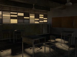 abandoned classroom Model 3D