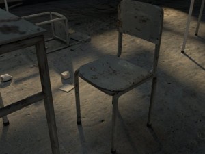 abandoned classroom Model 3D