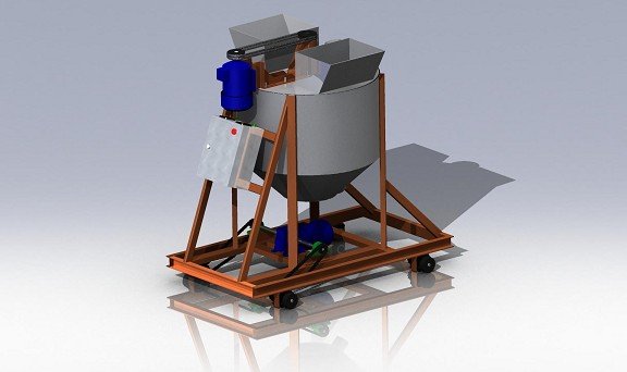 mixer concrete Model 3D .c4d .max .obj .3ds .fbx .stl .blend 