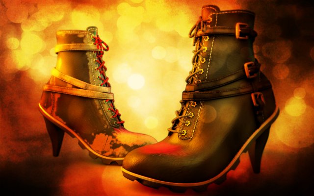 urban ankle boots Modèle 3D .c4d .max .obj .3ds .fbx .stl .blend 