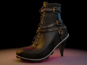 urban ankle boots Modèle 3D