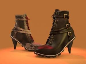 urban ankle boots 3D Model