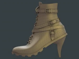 urban ankle boots 3D Model
