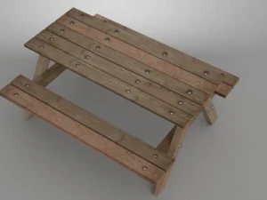 ピクニックベンチmodoobj 3Dモデル